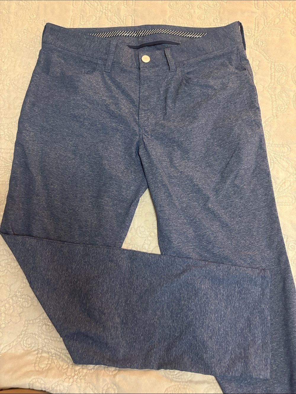 Bonobos Heathered Navy Blue Chinos